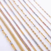 

2019 gold-plated imitation jewelry, 18k gold jewelry sales new design dubai women's fashion chain necklace