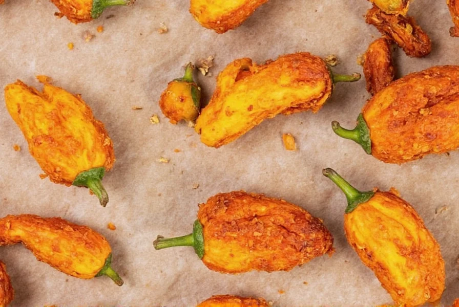 Habanero peppers in a food dehydrator