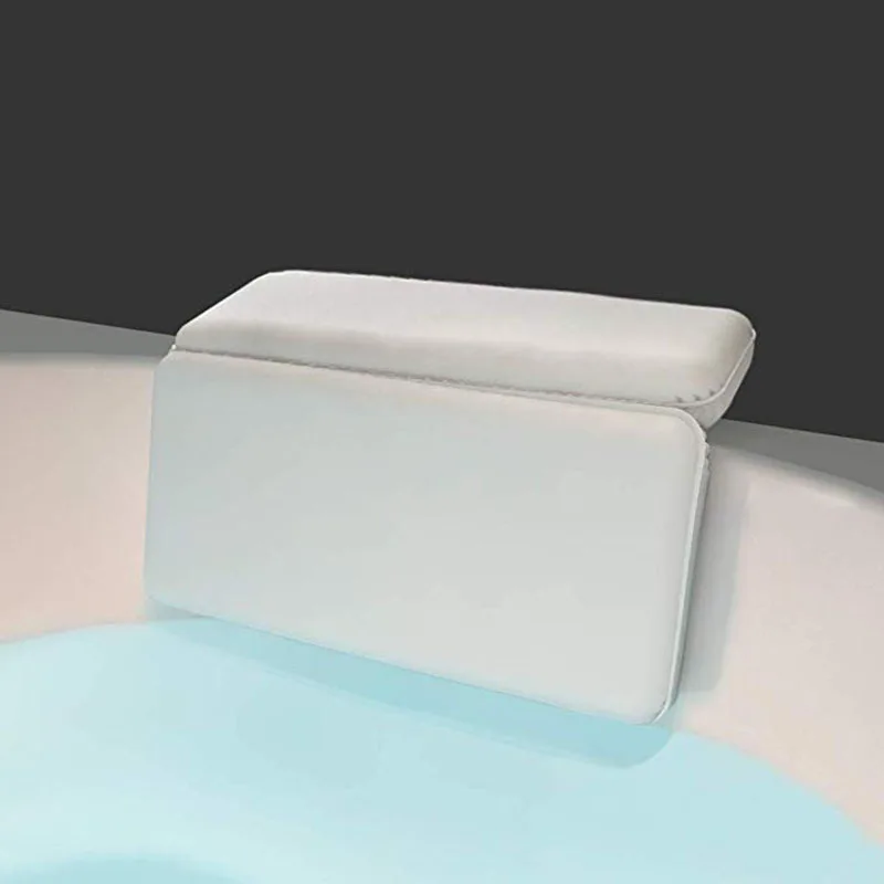 

Amazon Hot Seller Luxury ECO Home Non Slip Waterproof spa Bath Tub Pillow target With Suction Cups, White or oem