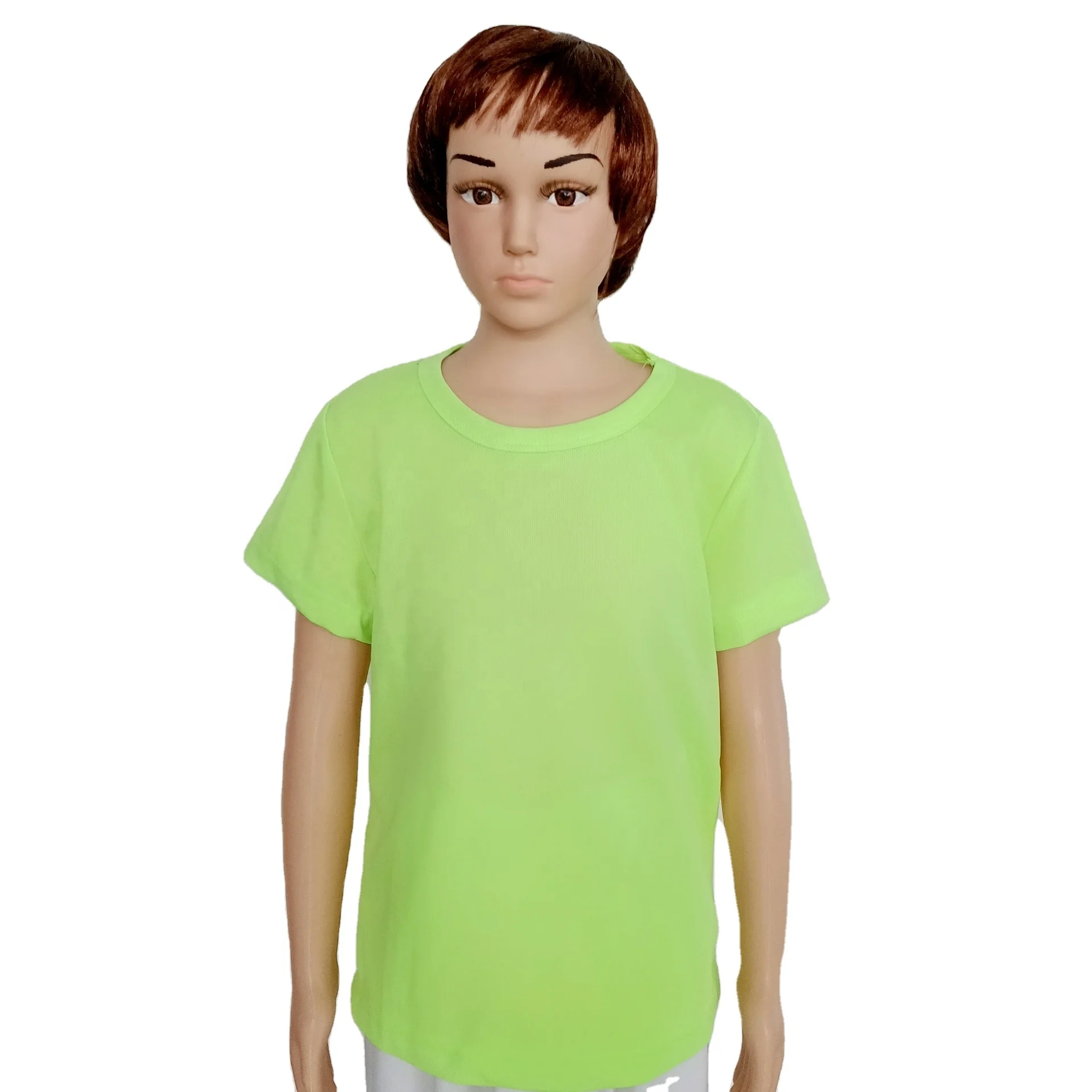 

kids and Adult Plain color O-neck polyster t-shirt, Black, red, white, yellow, or custom