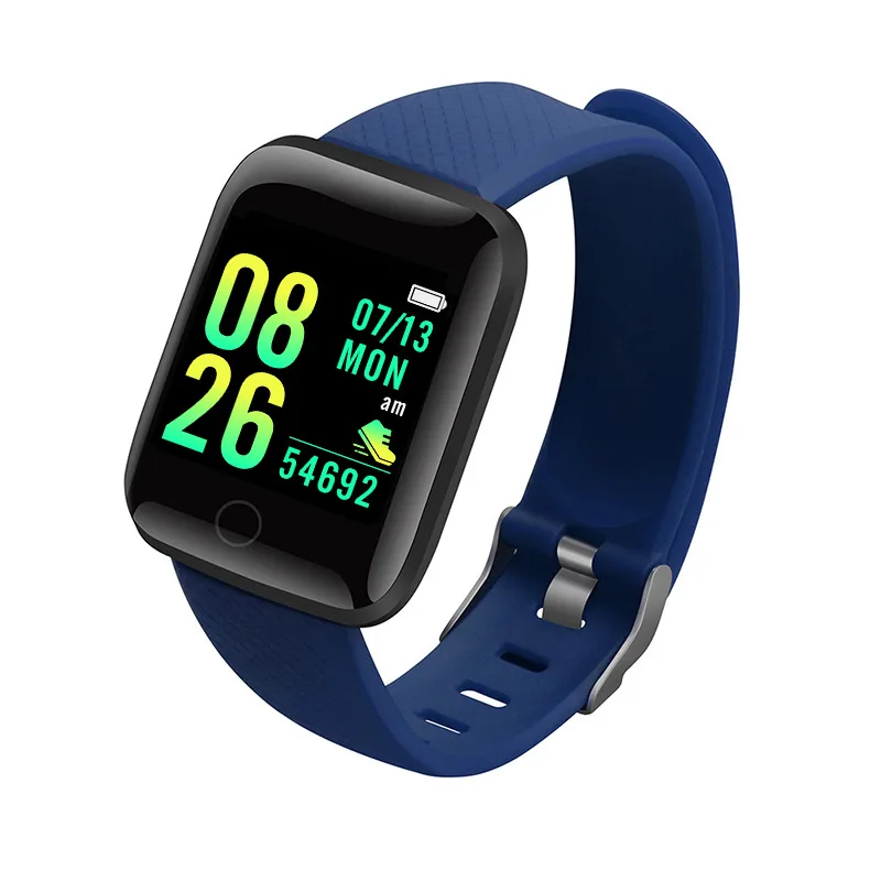 

Hot Selling Smart Watches 116 Plus Sport Fitness Tracker Bracelet Heart Rate Blood Pressure Smart Bracelet, 5 colors