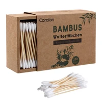 

100% Degradable Household Custom Private Label Bamboo Cotton Swab Double-End Clean Cotton Swab