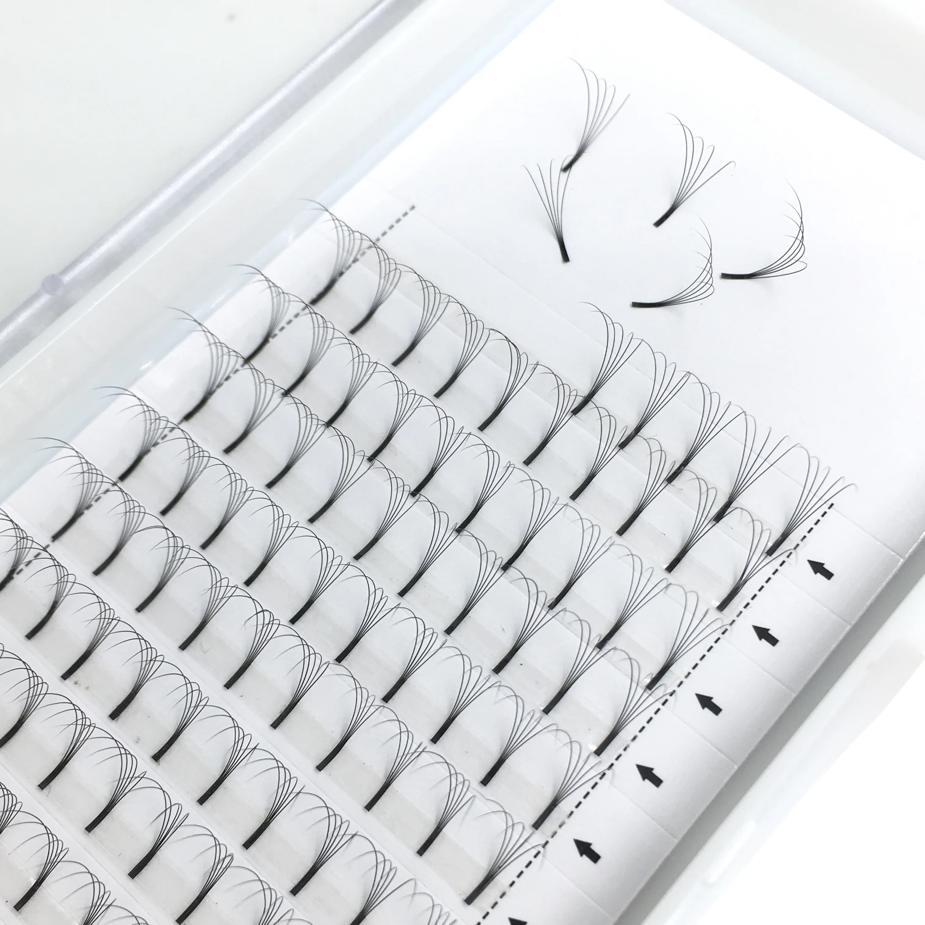 

made in korea products 5D eyelashes private label bestseller 2019 prefanned fluffy mink eyelash, Black