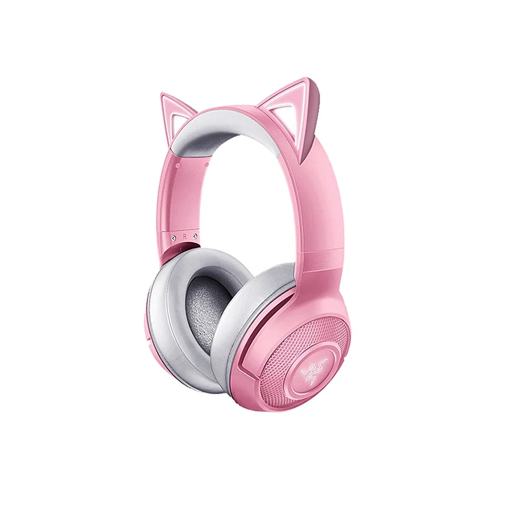 

Original RGB Razer Kraken BT Kitty Edition Pink Cat Ear Gaming Headset Wireless Headphone