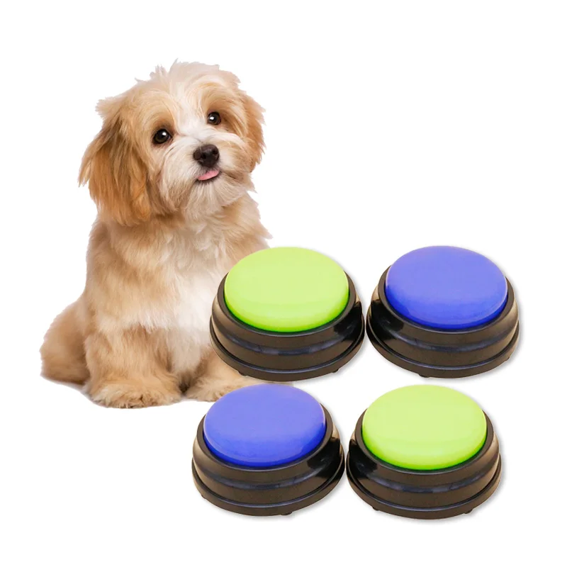 

Newest Cool pet training bell Recording voice Buttons Talking pets Toys factory bulk with Full stock, Green,blue or customized