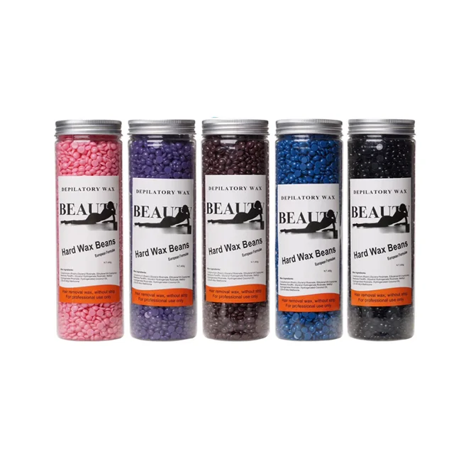 

Wholesale Private Label Waxing Beads 400g Depilatory Wax Beads Packaging Hair Removal Waxing Use, Rose or other colors available