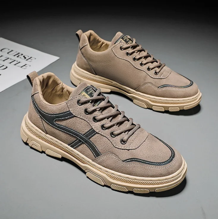 

New casual sneakers fashion personality, low-top shoes, casual all-match tooling men's shoes M-1