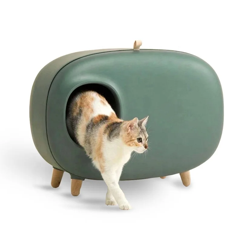 

Cat Litter Box Cat Toilet Boxes Factory Wholesale High Quality Pots Pet Cat Litter Bin Clean-up Product Easy To Change Sand, Blue, white, green, pink