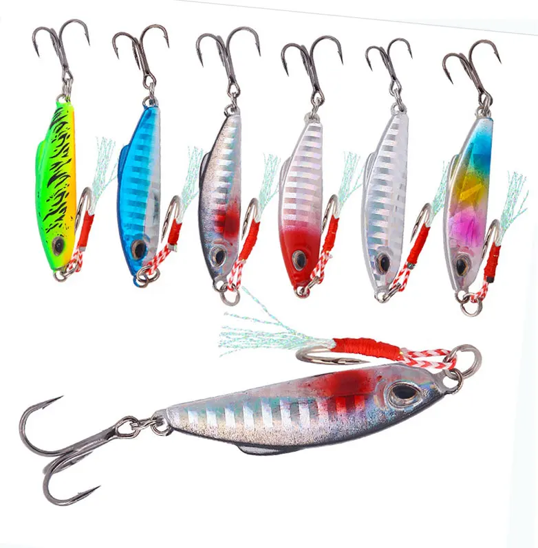 

Wholesale bass jigs 15g 30g jig lure for sea fishing, 6 colors