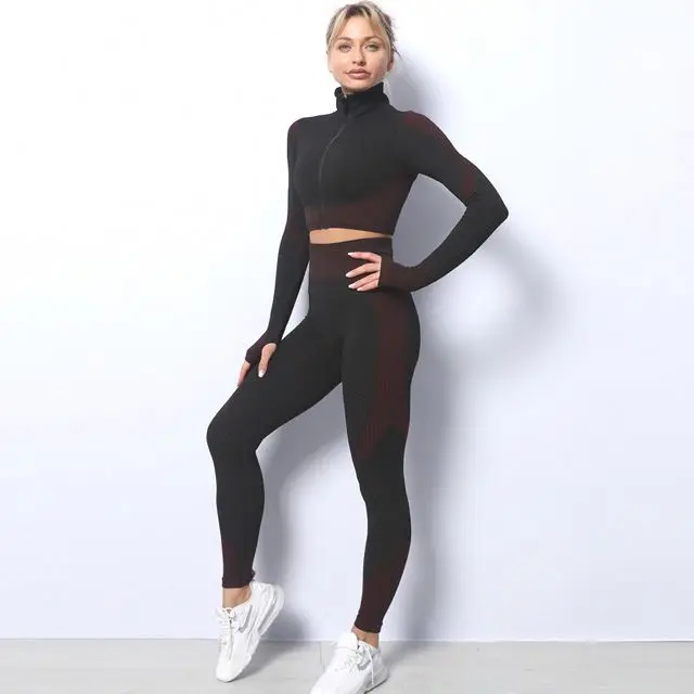 

Amazon Hot Sell Seamless Yoga Sets For Women