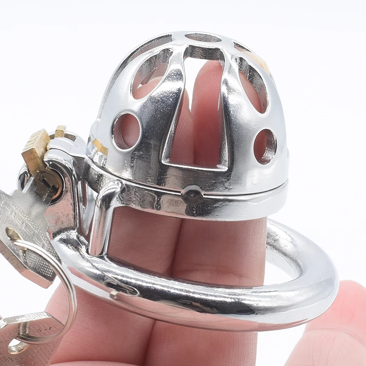 frrk 小性玩具小不锈钢男贞操笼 bdsm 束缚锁小鸡鸡笼小 bdsm 性腾笼