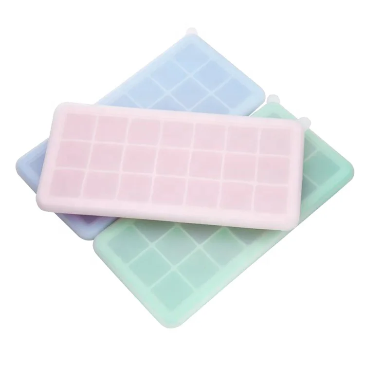 

21 Cavity Silicone Ice Cube Tray Maker Bar Tools Drinks Square Silicon Ice Cube Mold Mould, According to pantone color