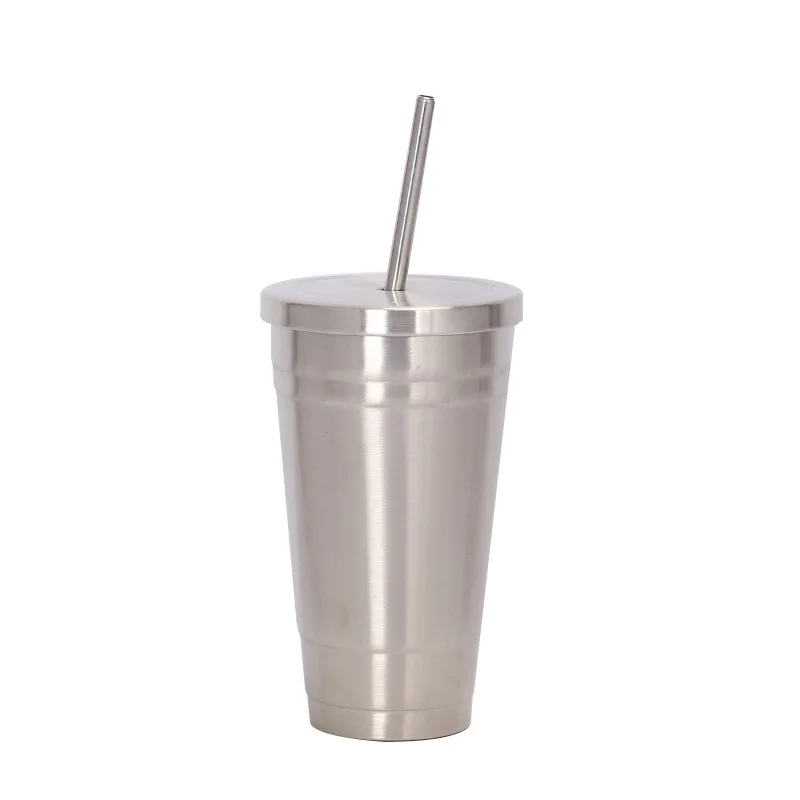 

Madou Stainless Steel Thermos Vehicle-Mounted Concise Style With Sucker Drinking Water Cup, 1 color