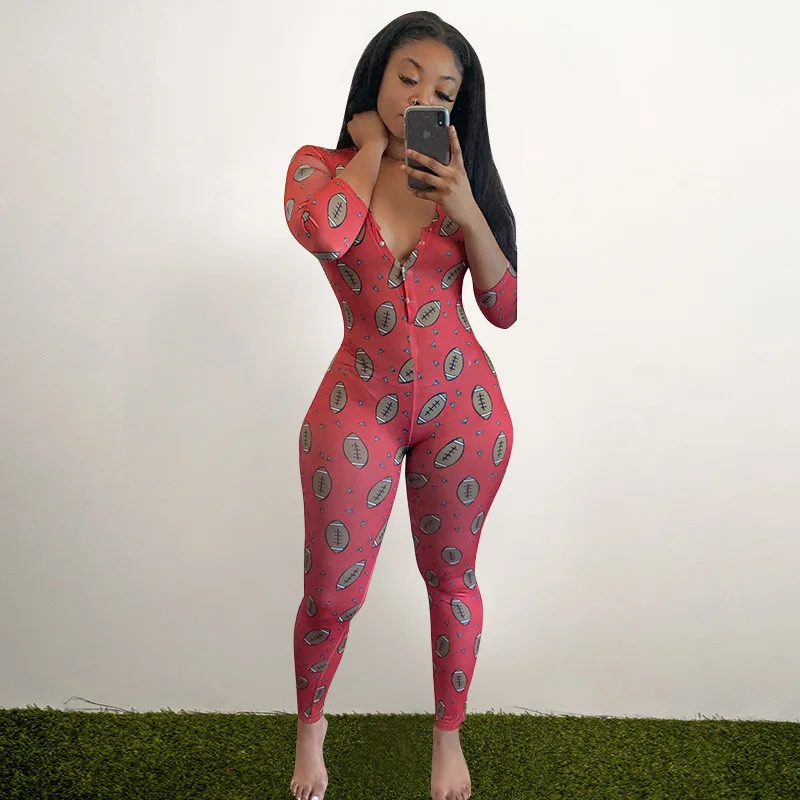 

2020 Wholesale womens long sleeve long adult onesie pajamas for women fall clothing