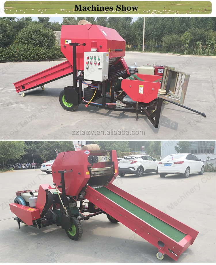 manual hay baler machine small hay bale press wrapper