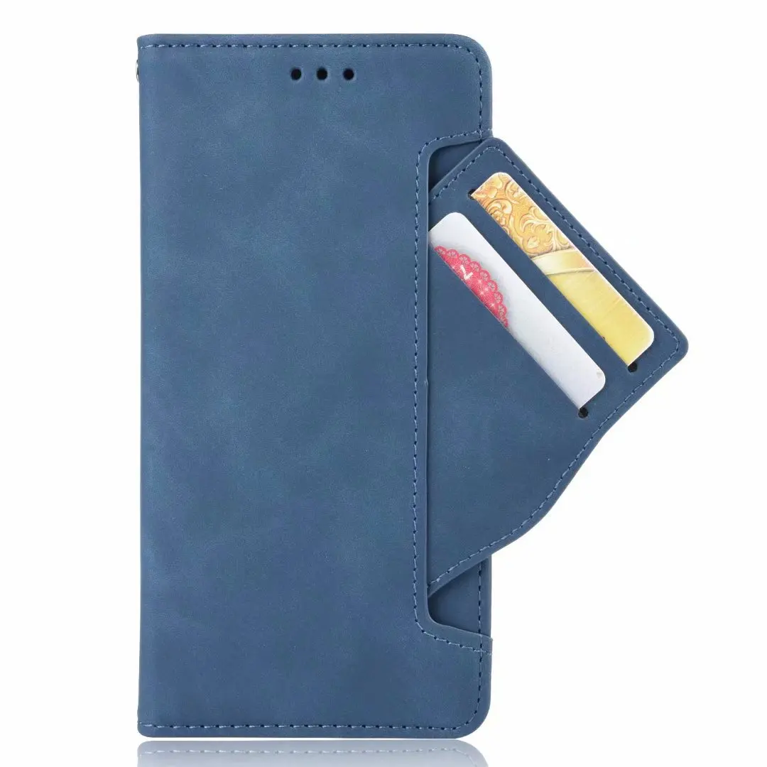 

Multi Card Slot Cattle Stripe Flip Wallet Leather Case For UMIDIGI Bison GT, As pictures