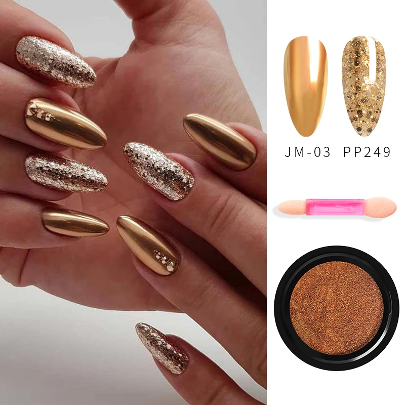 

Nail Art metal Effect magical mirror Powder Nail Glitters mirror powder