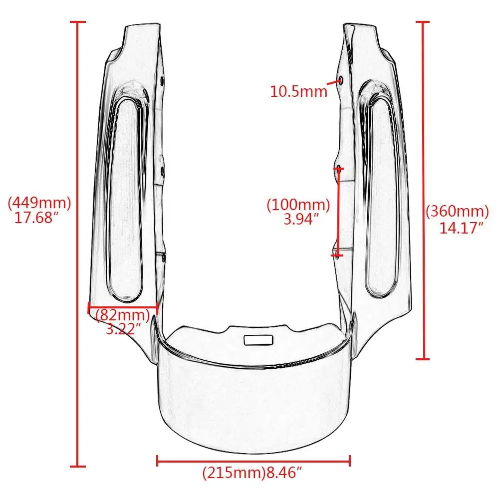 Motorcycle LED Tail light Rear Fender Fascia Set For Harley Touring Road King Street Electra Glide FLHX FLHR FLHT FLTRU FLHTCU