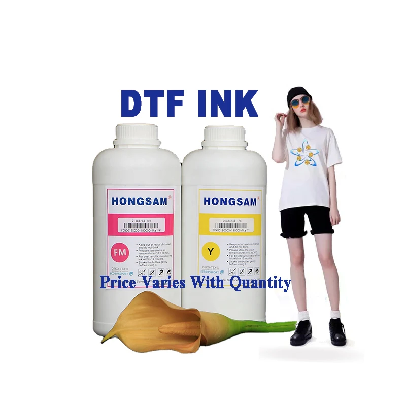 HONGSAM 500ml  DTF Ink T-shirt Clothes Printing Direct to PET Film Ink for A4 A3 60cm DTF Printing Transfer Film