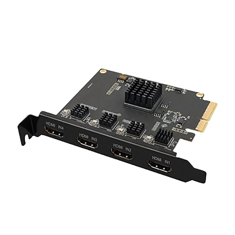 

Acasis New Arrival for you 4Port HD PCIe Video Capture Build-in Card High Speed+Quality, Black