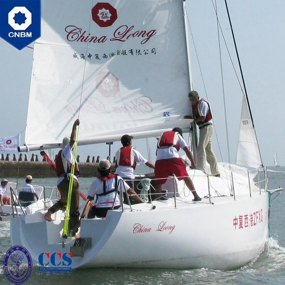 
26 ft Fiberglass Monohull Outboard Engine Racing Cabin Sailboat Sailing Yachts for Sale with Sailboat Hardware 