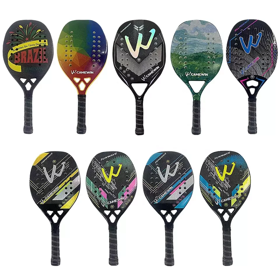 Low Price with Stock  Professional  Raqueta De Padel Beach Tennis Racket 50% Carbon Fiber Beach Paddle in Stock