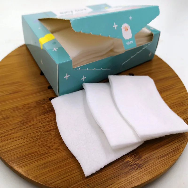

Disposable cotton facial make up remover pads cosmetic cotton pads, White
