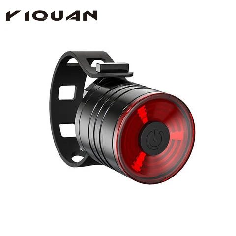 

200lm Bicycle Taillight Aluminum Alloy Helmet Light Night Cycling Warning Light Waterproof Mountain Bike Led Headlight Taillight, As shown