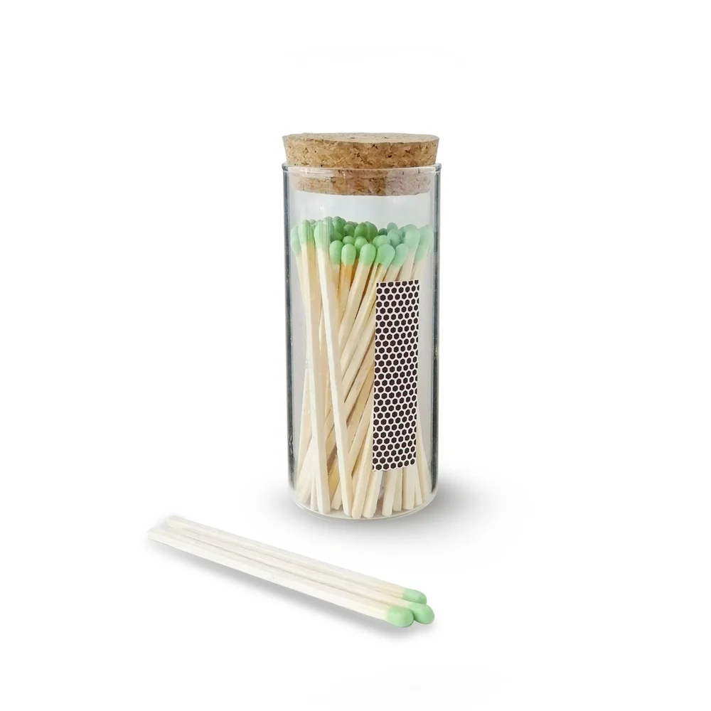10cm long candle matches bottle matches with colorful match tips