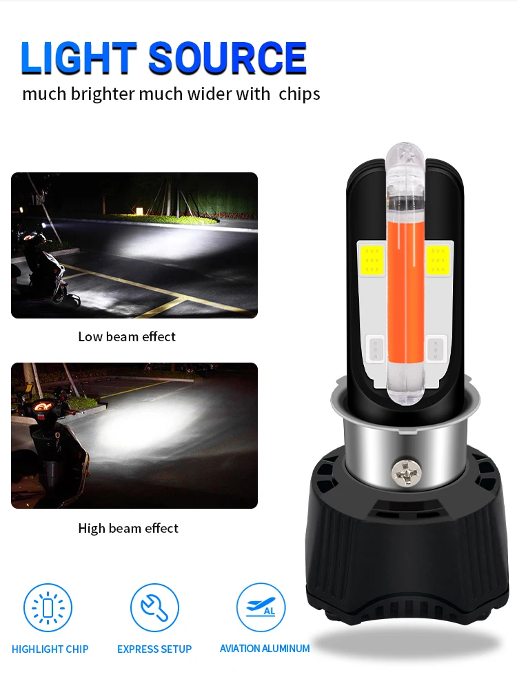 H4 LED Motorcycle Headlight