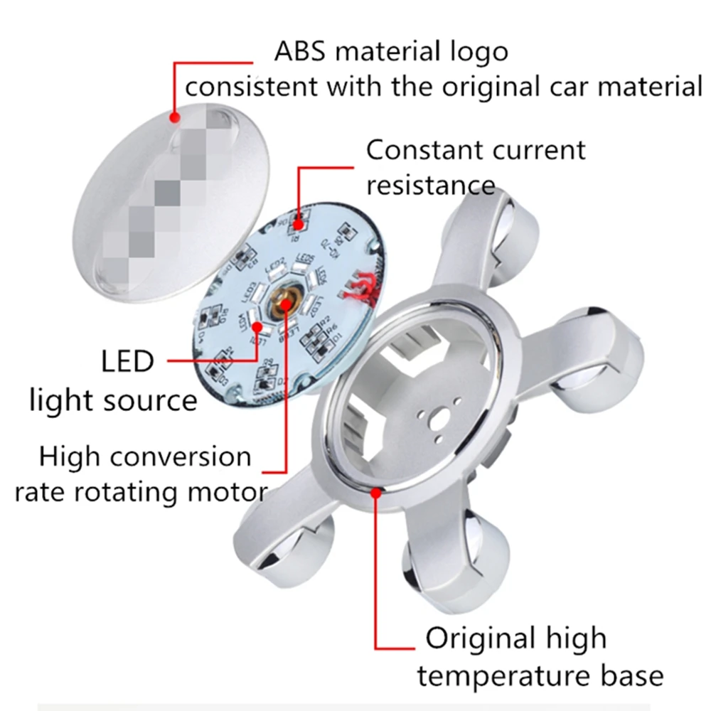 car led illumination hubcaps