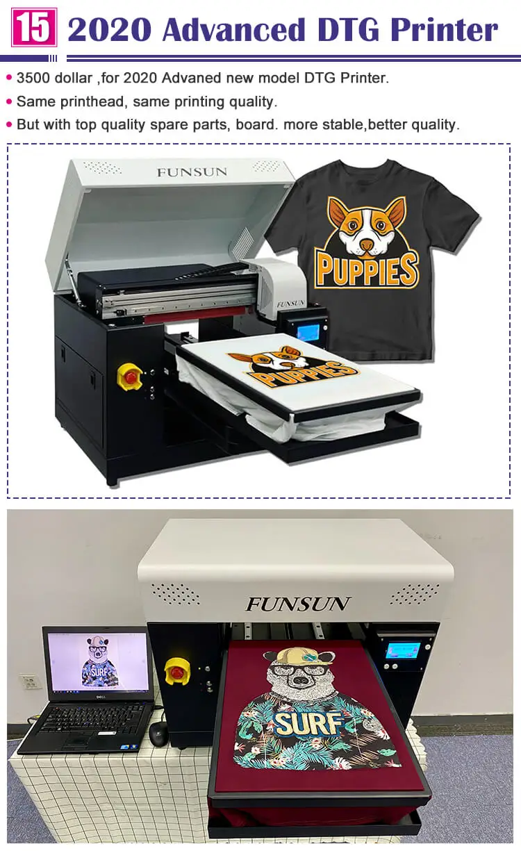 Factory Price A3 Direct to Garment Dtg Printer Textile Cotton T Shirt Printing Logo Print Machine