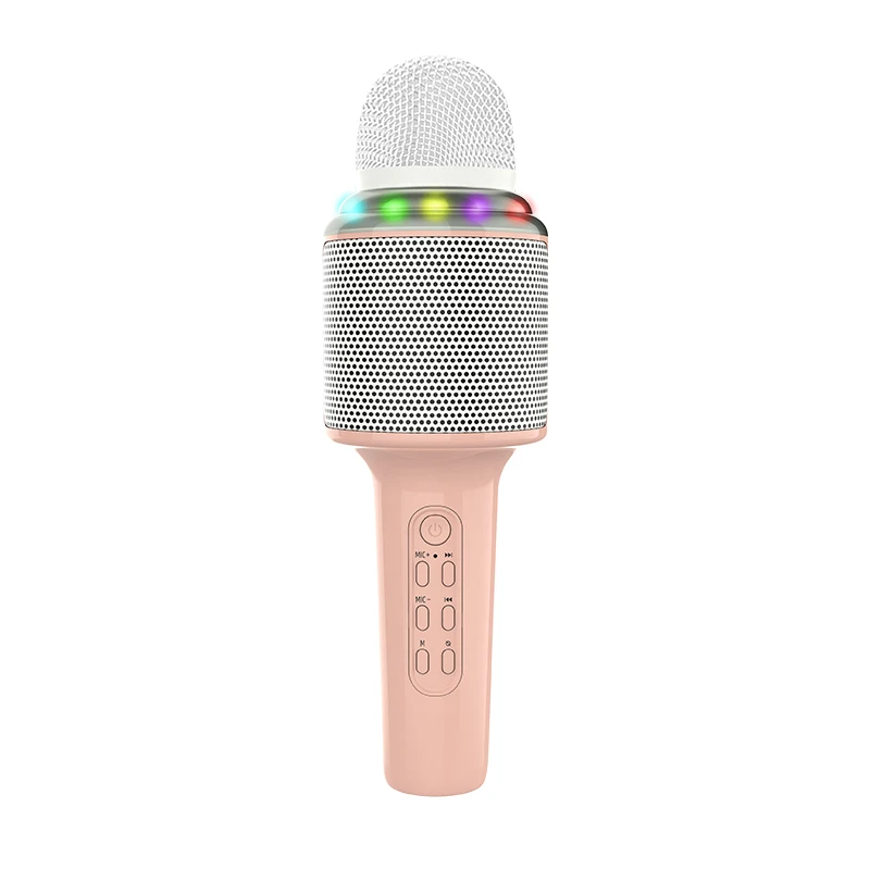 

Factory Wireless Karaoke Microphone Mic Phones Smart Light Metal Polar Sound Style Room Pattern Performance Plastic Color, Black\gold\sliver\blue