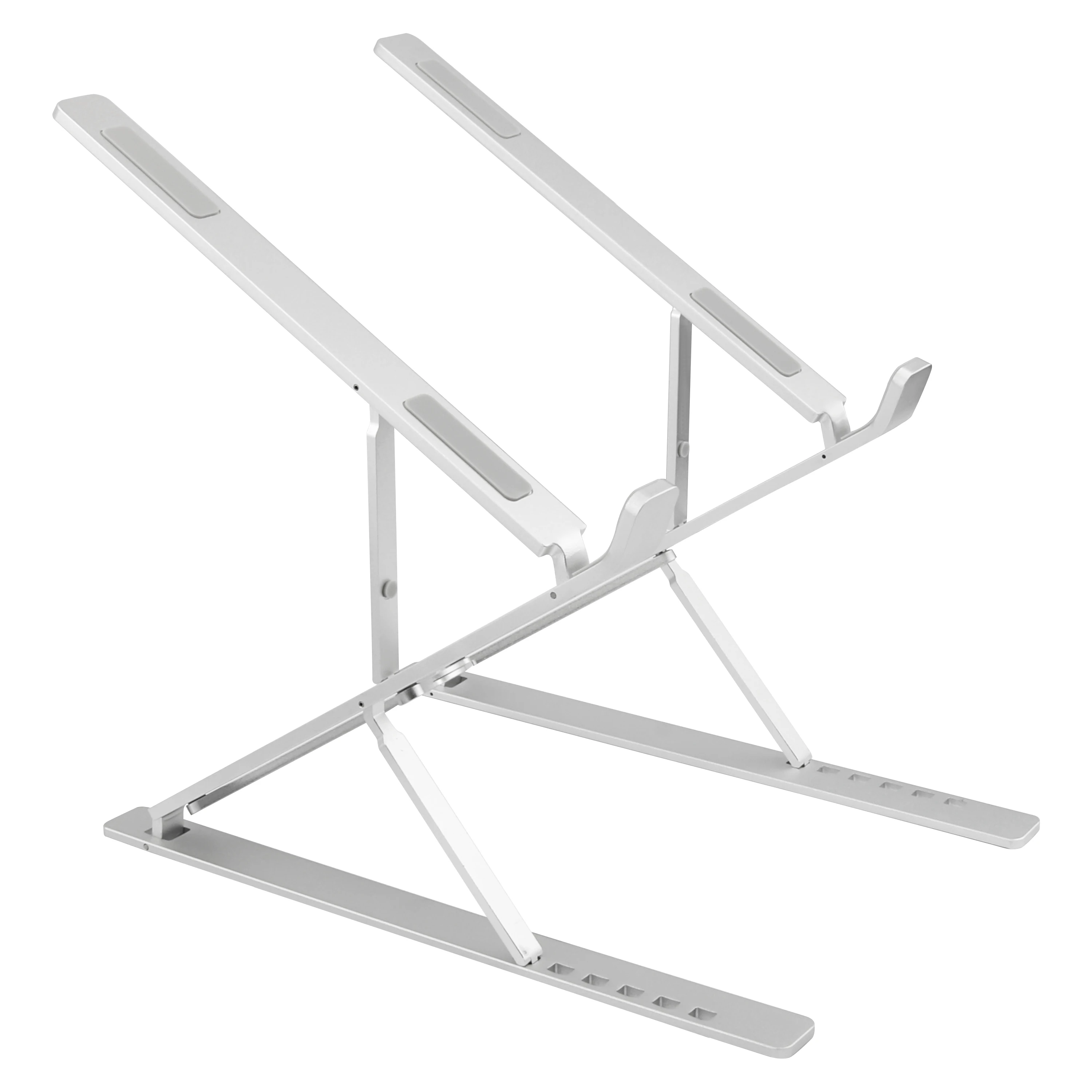 

Great Roc Aluminum Soporte De Para Non-slip Laptop Computer Stand Multi Adjustable Angle Collapsible Holder de Laptop, Silver