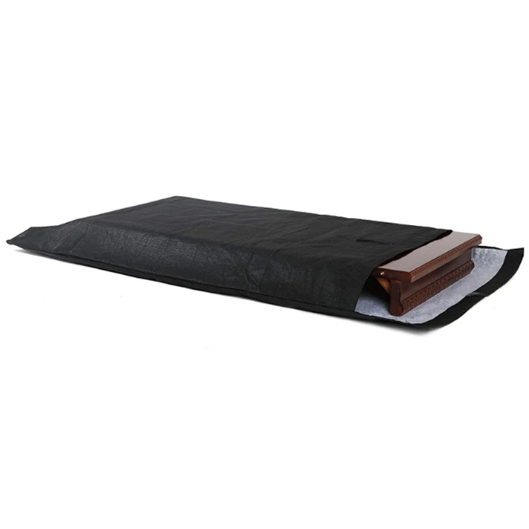 

2021 new style PEVA with flannel table leaf storage bag, Black