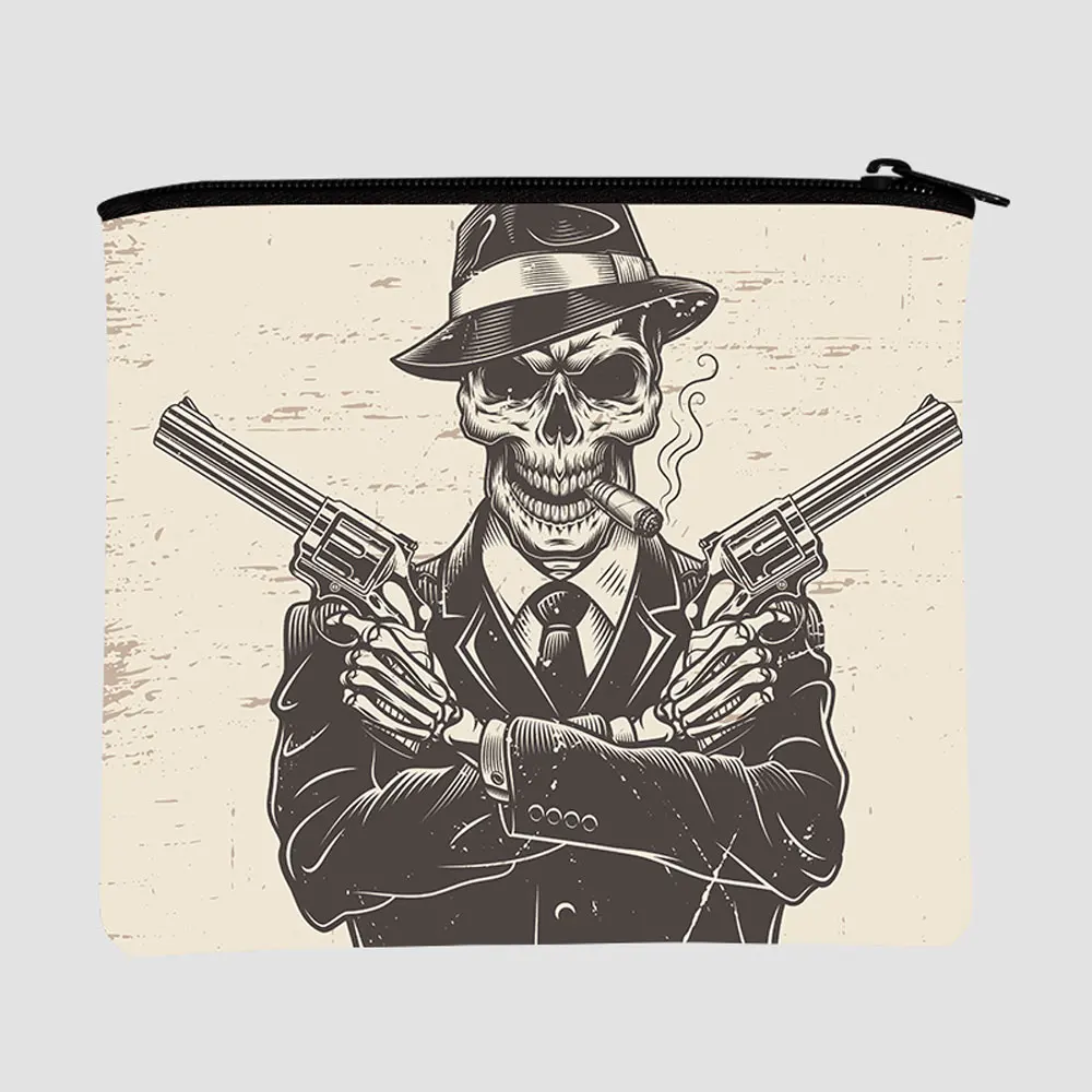 

custom Western men short fashion zipper card holder purses sublimation blank wallet