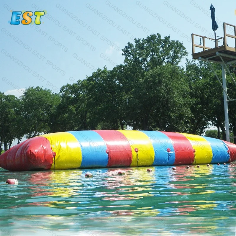 

Outdoor Inflatable water game inflatable jumping pillow for water park jump water blob, Blue, white, yellow, green,red, or at your request