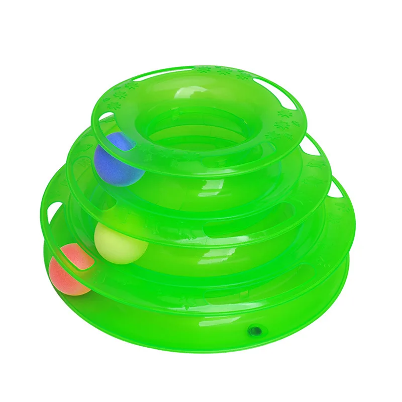 

Wholesale Cheap Pet Cat Toy Turntable Cat Supplies Big Dog Ball Three Tower of Track Puzzle Game Smart Pet Toys, Pictures show