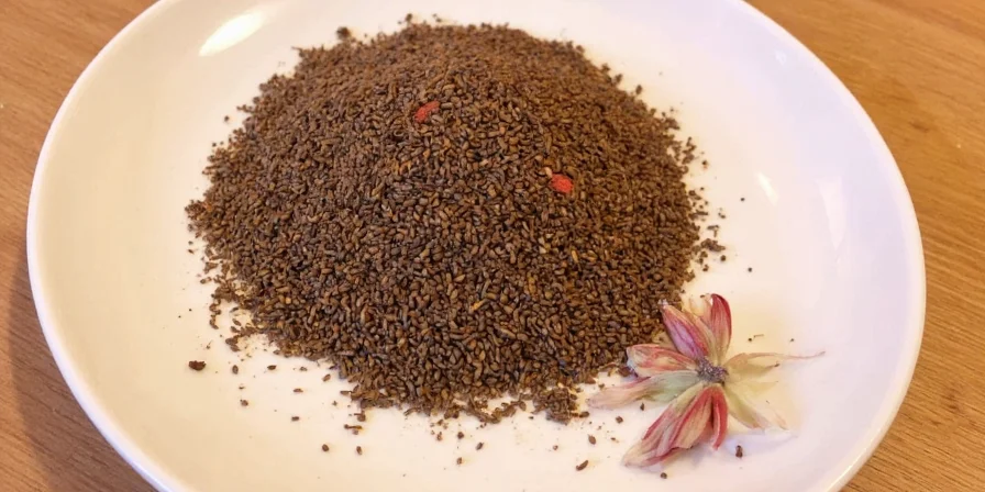 Golden benne seed dish steaming on a plate