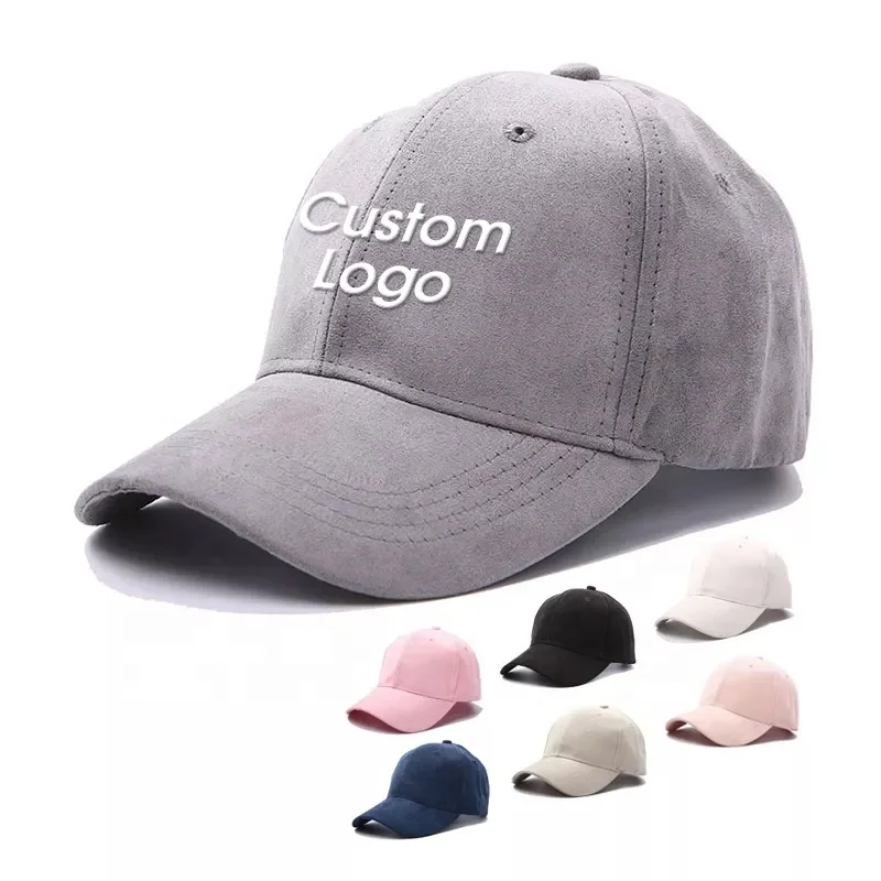 

Wholesale Gorras Blank 6 Panel Suede Vintage Unstructured Baseball Dad Caps Hats Custom Logo Buckle Adjustable Sports Hats Caps