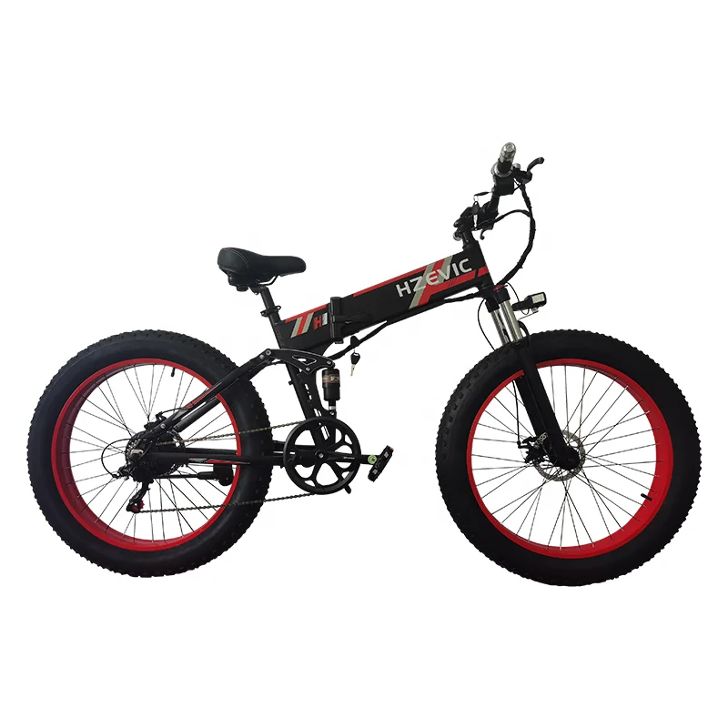 High Speed Folding Bicycle Electrical 48v 1000w Fat Tire Electric Full Suspension Bicycle Buy Bike 26 inches Ebike Manufacturer