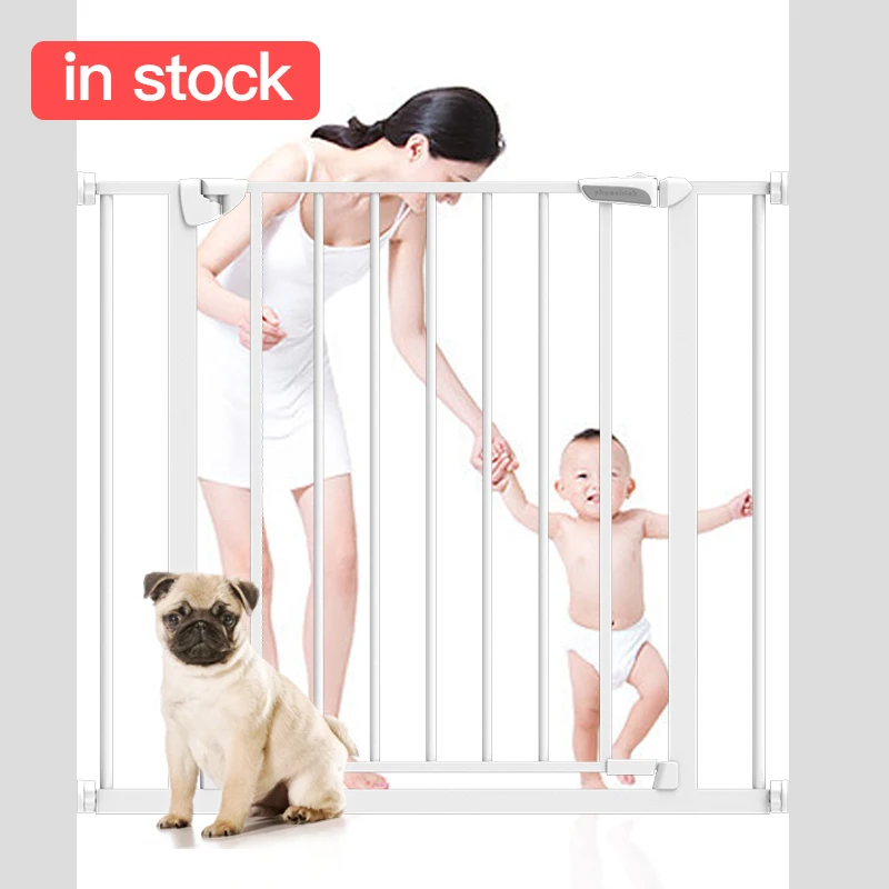 

Chocchick ready to ship Safety Fence Retractable Door Auto Close Child Ce Wall Protector Way 75Cm To 83Cm Stair Gate Baby