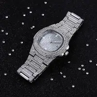 

Dropshipping Mens Watches Top Brand Luxury Iced Out Watch Diamond Watch for Men Stainless Steel Business Wristwatch Man Hip Hop