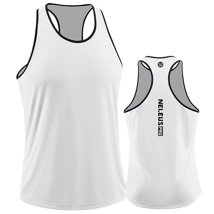 

Sport Fitness Men Sleeveless Tank Top Quick Dry Workout Gym Running Vest