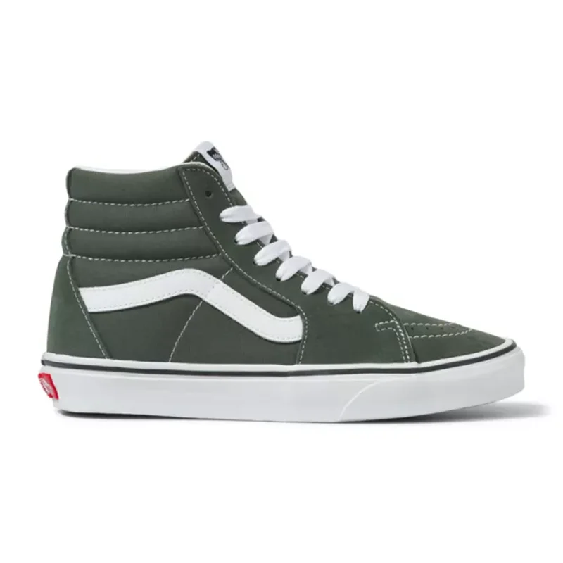 

Black and white classic high-top men and women couple canvas skateboard shoes