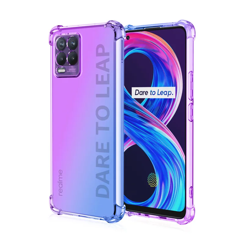 

Hot Sale 1.5MM Soft TPU Anti-fall For Realme GT 5G Back Cover For Realme 7i Phone Covers For Realme X50 Pro Case