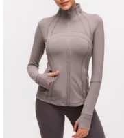 

Mssissi high quality slim zipper front gym fitness yoga Jacket