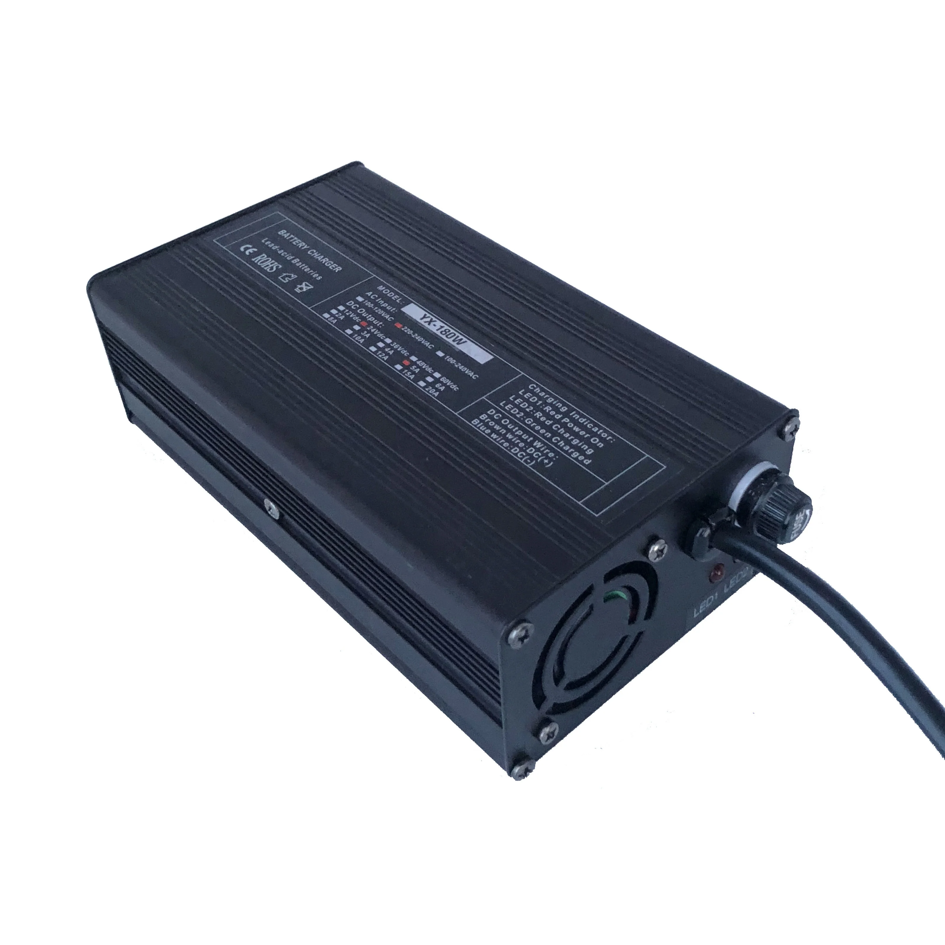 

48 volt charger 48v 54.6v 3a 13s battery charger for lifepo4 lipo/lithium li ion batteries