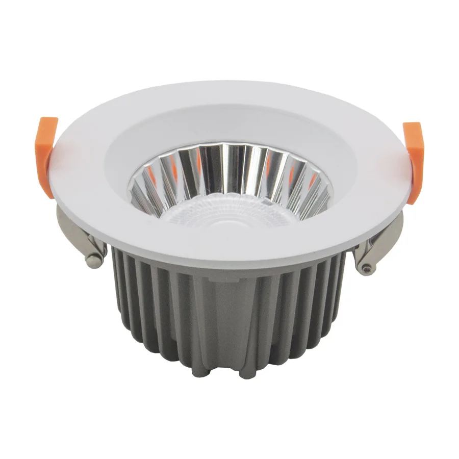 7W 15W 30W 50W Adjustable Round Recessed LED Spotlight IP65 Waterproof COB LED Downlight for Bathroom