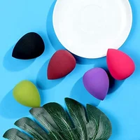 

high quality custom wholesale colorful black egg/gourd shape latex free cosmetic makeup sponge with packaging